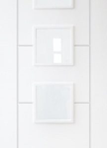 White Primed Vancouver 3 Light (CLEAR GLASS) - DF